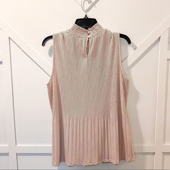 Adrianna Papell Anthropologie Light Pink with Black Polka Dot - Picture 3 of 12